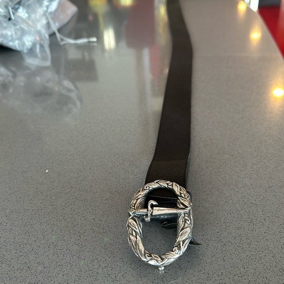 Paciotti black leather belt size 105 cm - Picture 2 of 3